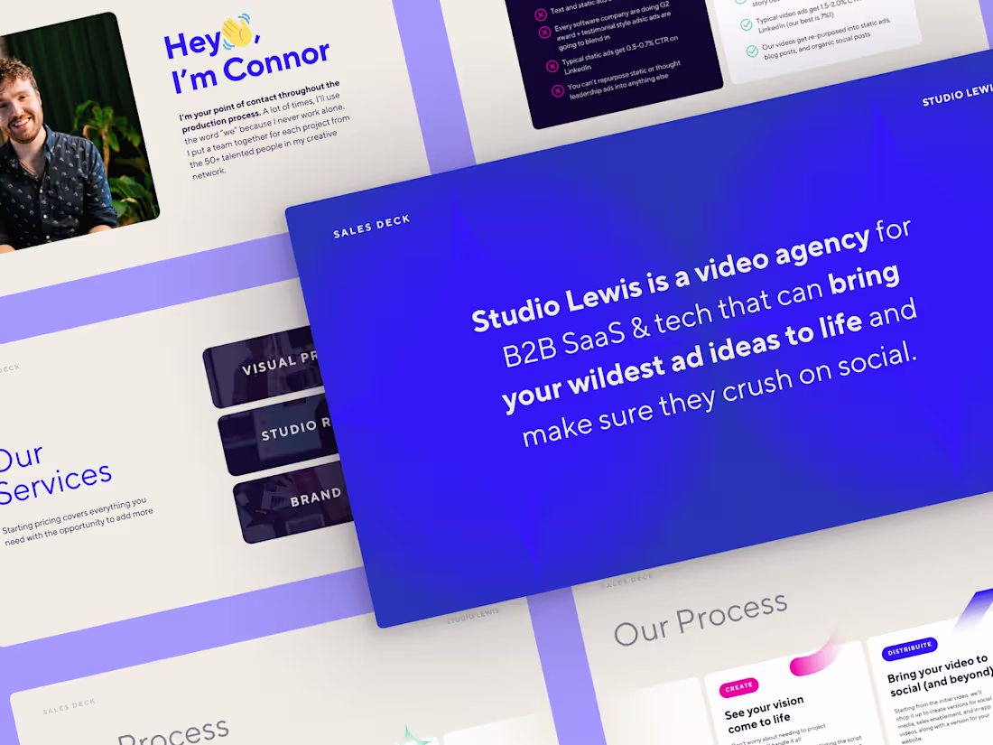 Cover image for Studio Lewis Sales Deck