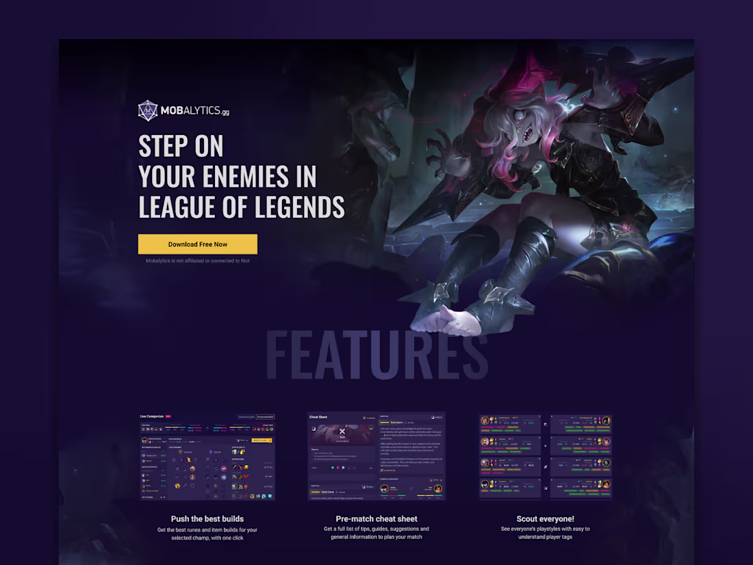 Cover image for Overwolf x League of Legends landing pages