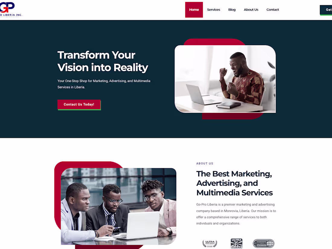 Cover image for Marketing Agency Website