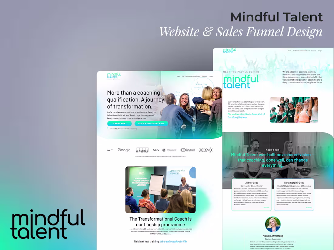 Cover image for Kajabi Website & Funnel Designs | Mindful Talent