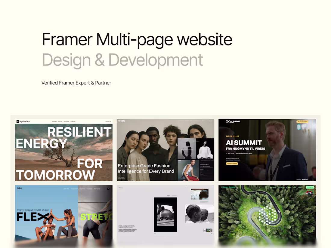 Cover image for Multi-Page Website (Design & Framer Development)