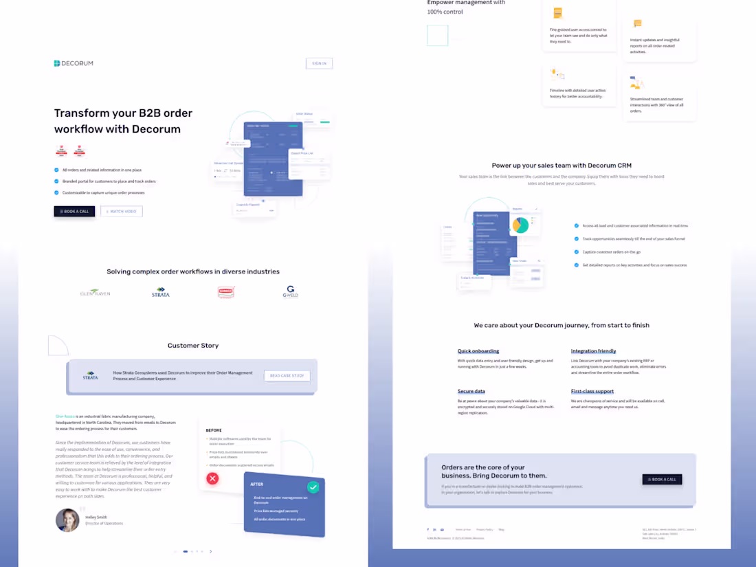 Cover image for Decorum - B2B Order Management App | Node.js, React & Firebase