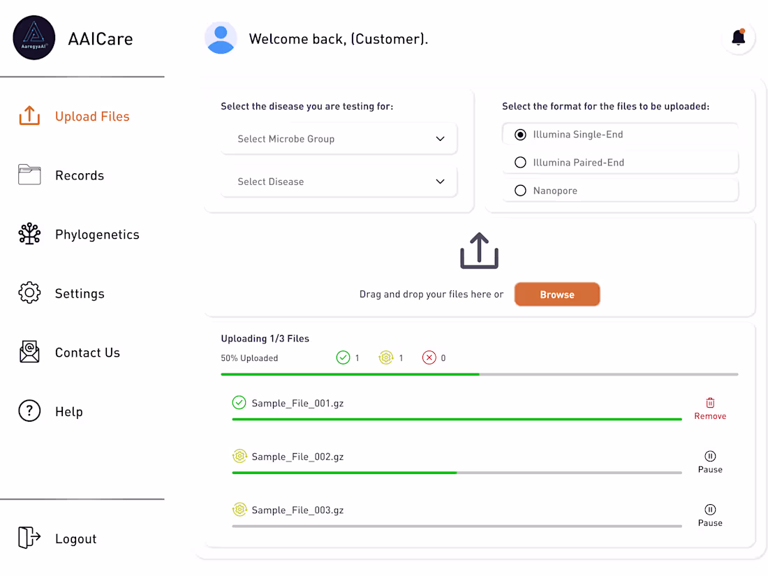 Cover image for Web App Design (app.aarogya.ai)
