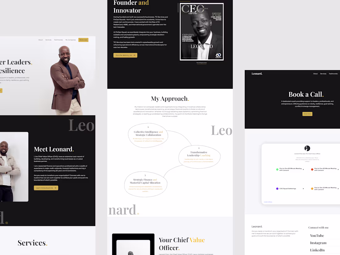 Cover image for Portfolio Website for Leonard Fom