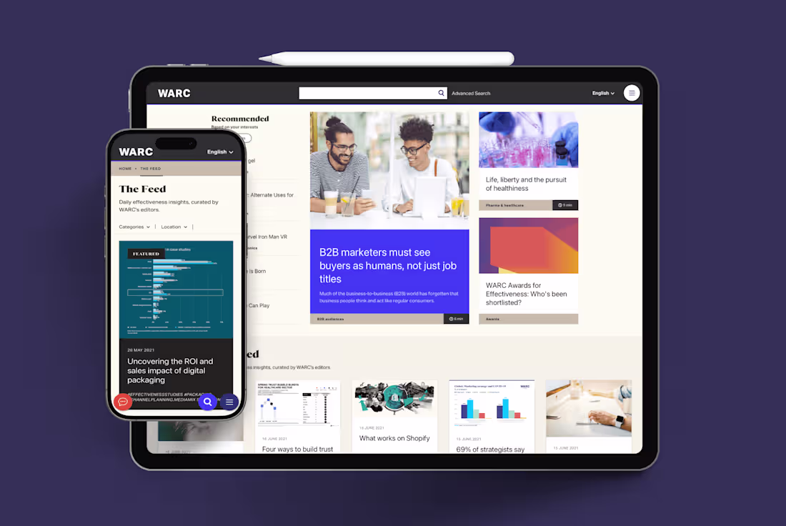 Cover image for WARC: Branding & Website Design.