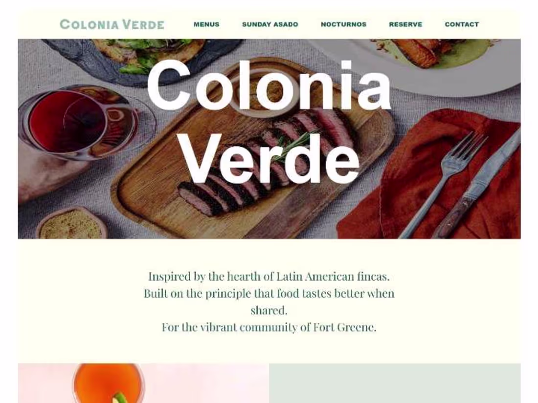 Cover image for Restaurant Website 