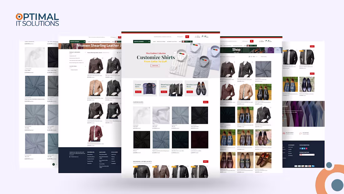 Cover image for Men's Custom Wear- E-commerce Project