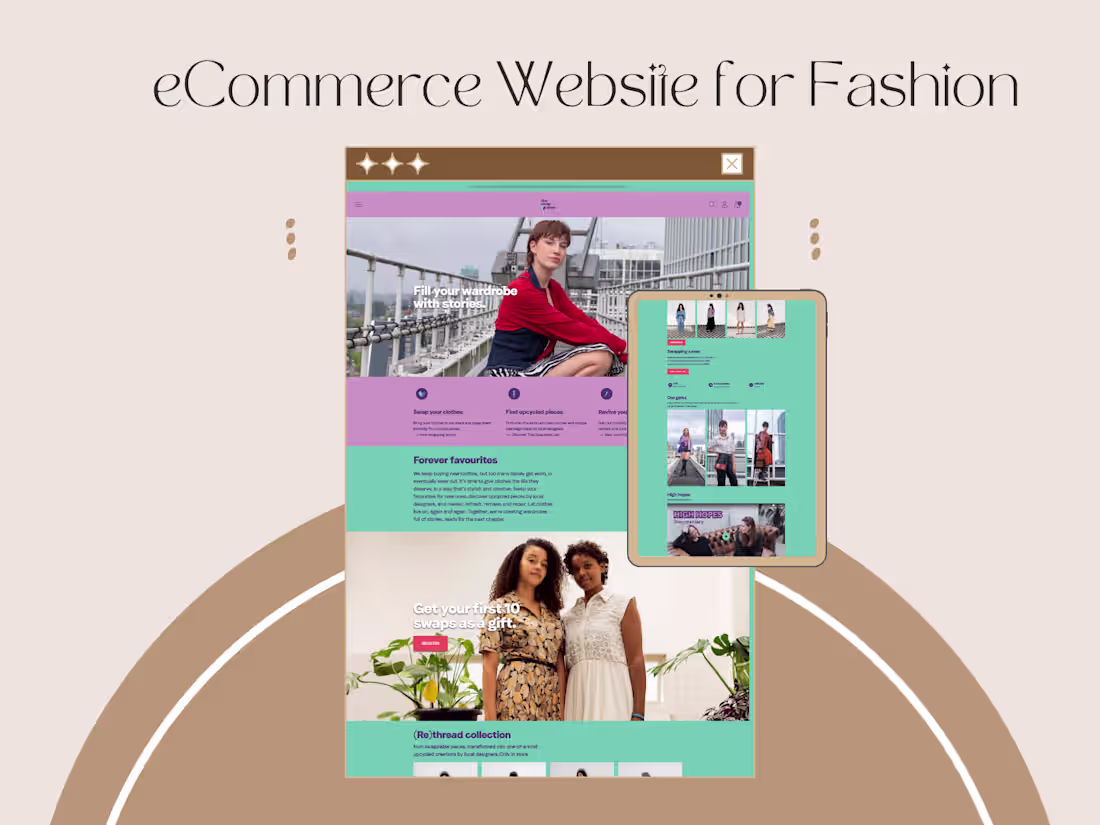 Cover image for Designed a modern fashion eCommerce