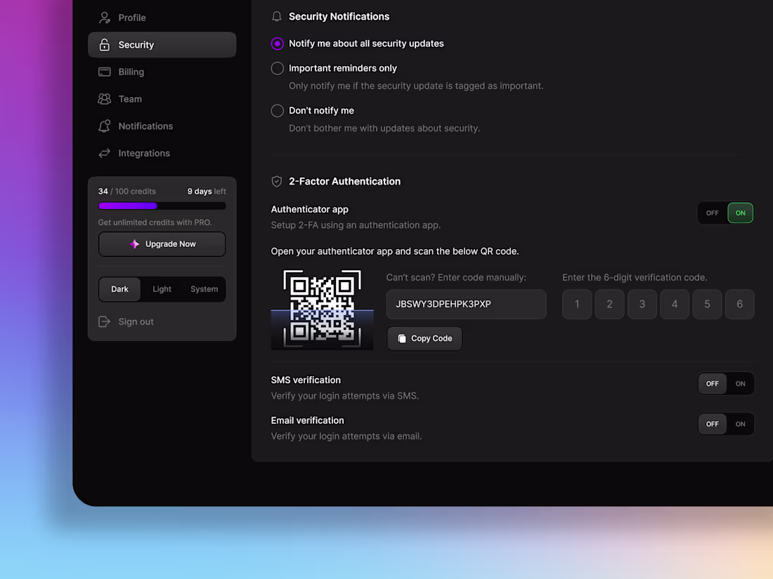 Cover image for Setting up 2FA doesn’t have to feel complicated.