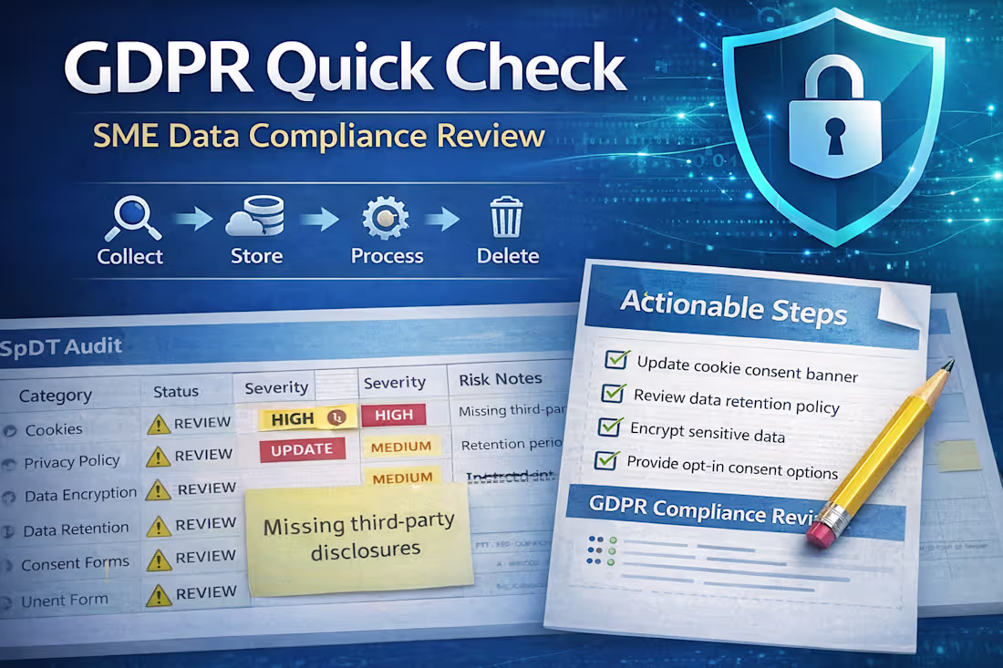 Cover image for GDPR Quick Check – SME Data Compliance Review