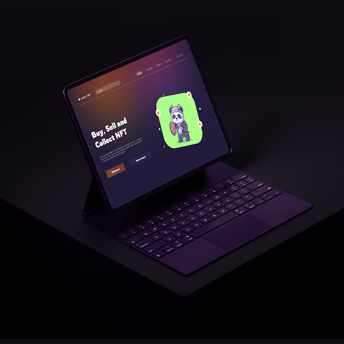 Cover image for NFT Market Place Website UI

A