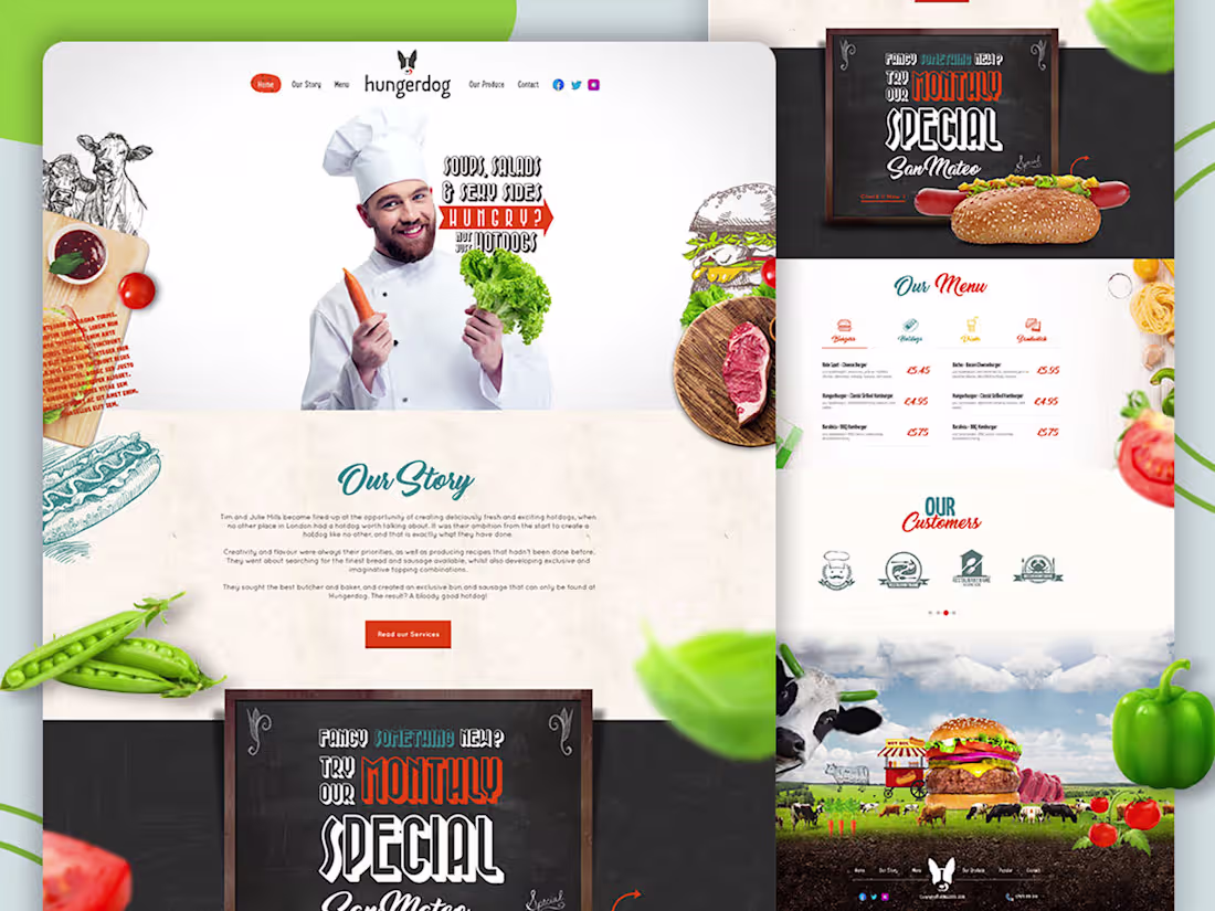 Cover image for Restaurant Website Design ✨