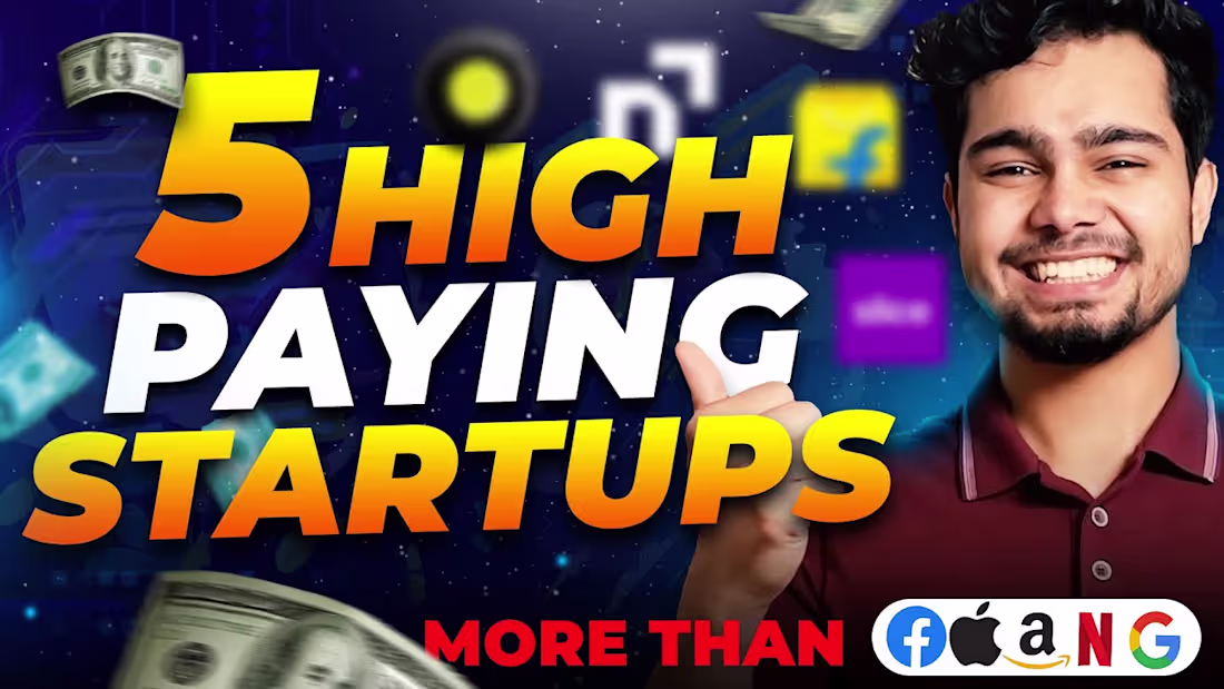 Cover image for 5 Indian Startups paying more than FAANG! 🔥 | CTC Breakdown - …