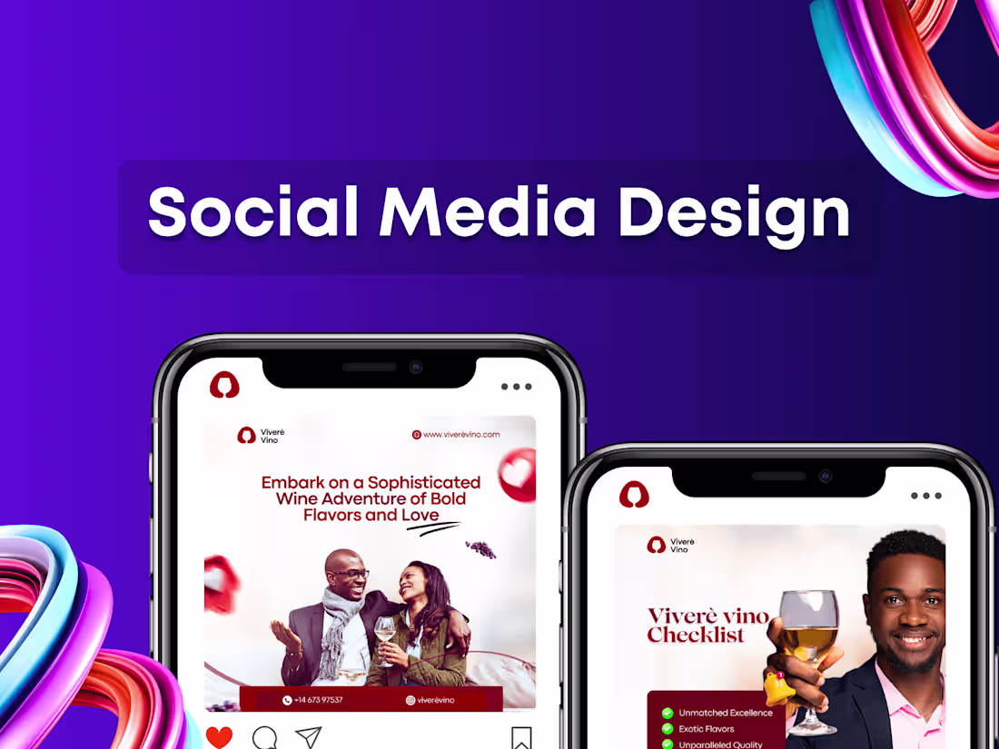 Cover image for High quality social media design for Instagram and Facebook 