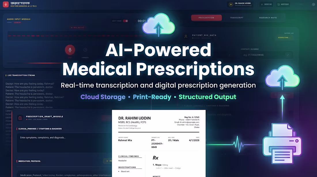 Cover image for 🏥 ডাক্তারদের নতুন সঙ্গী! 🤖✨
আমরা