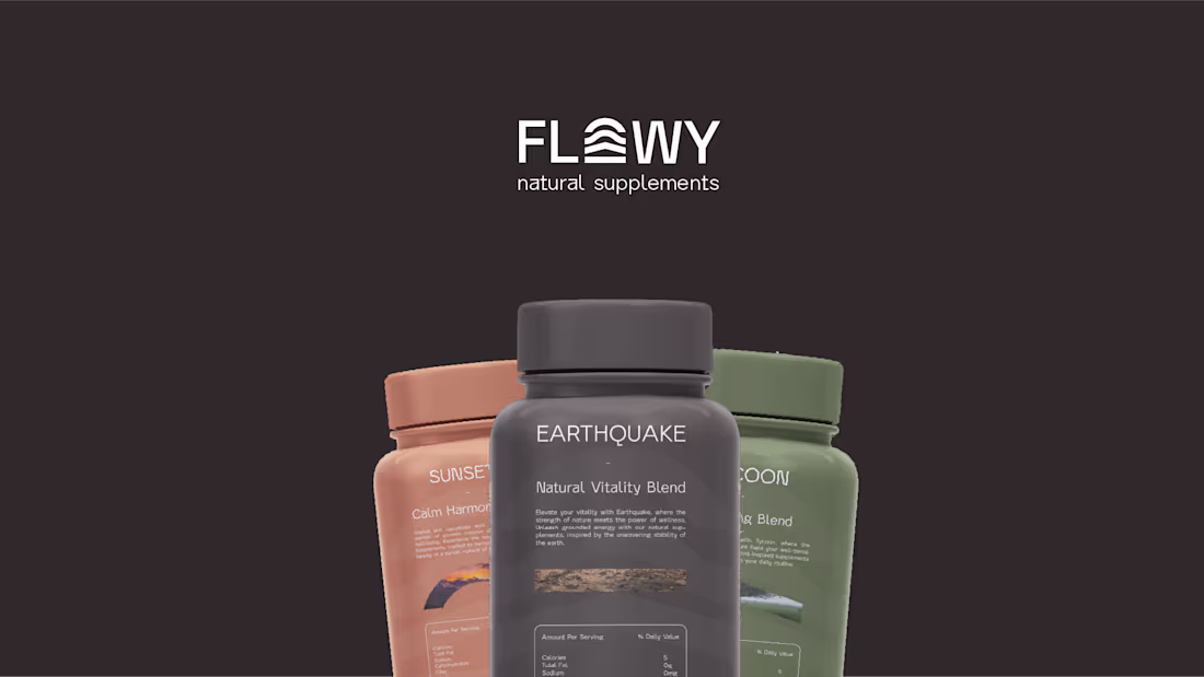 Cover image for Packaging Design | Flowy supplements