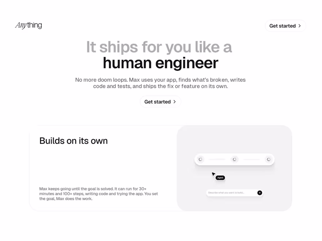 Cover image for Anything ai section Animation 🚀 . @Kree8 Design (Agency) @H...