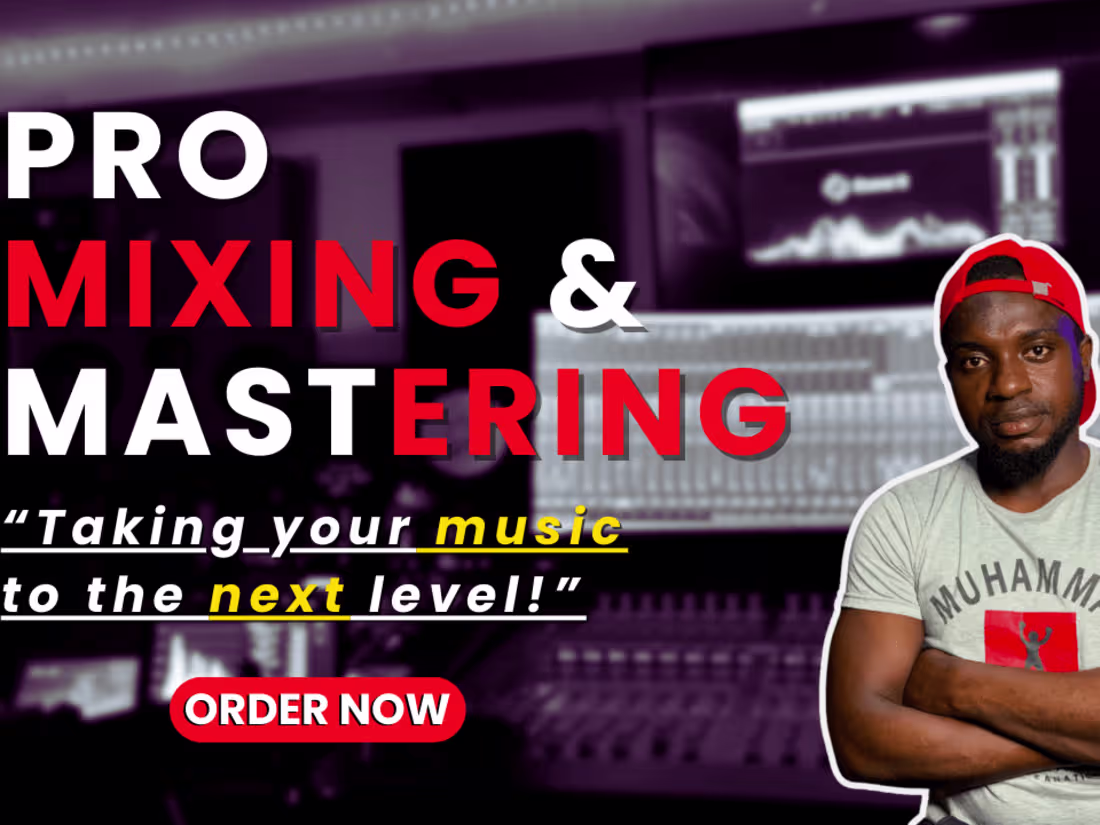 Cover image for I will deliver professional mixing and mastering for your music