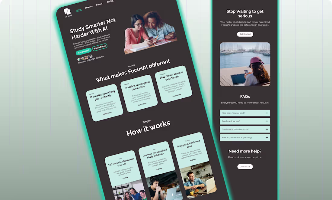 Cover image for FocusAI is a productivity platform
