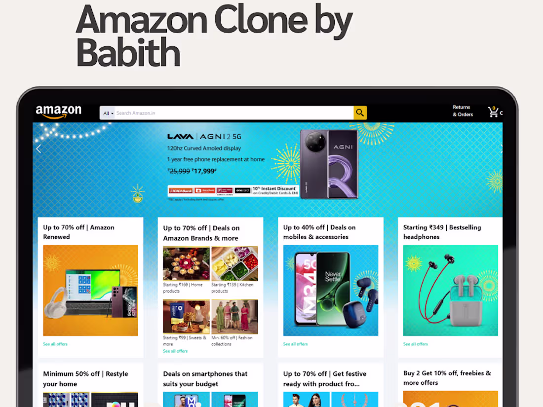 Cover image for Amazon Clone
