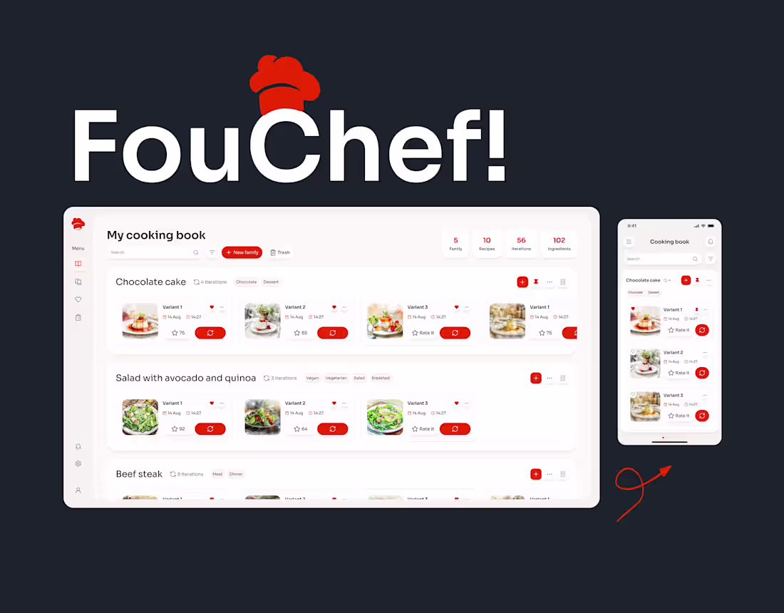 Cover image for FouChef | Web Platform and Mobile adaptation