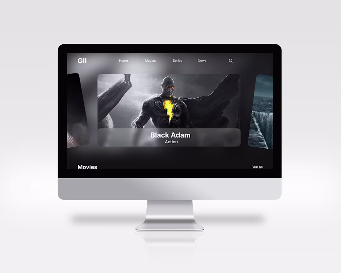 Cover image for Movie Web Ui Design :: Behance