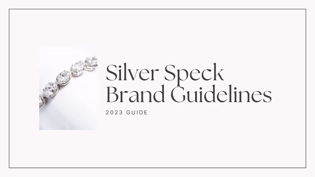 Cover image for Silver Speck Brand Guidelines