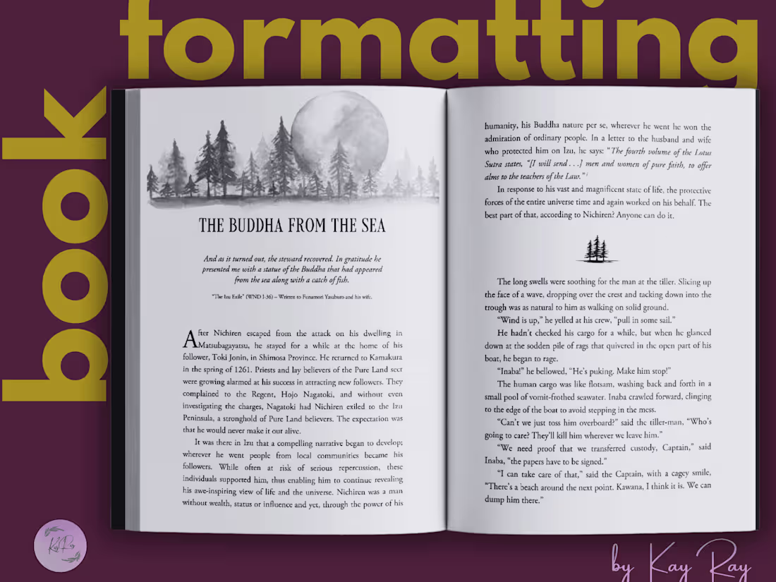 Cover image for Premium Book Formatting, Book Layout Design & Typesetting