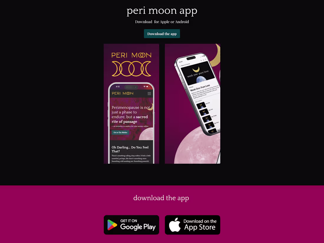 Cover image for Kajabi Branded Mobile App for peri moon