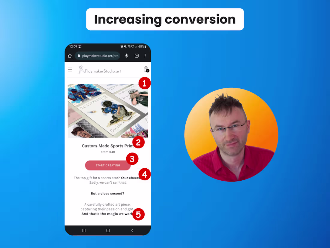 Cover image for UX+Conversion Audit - 1 page