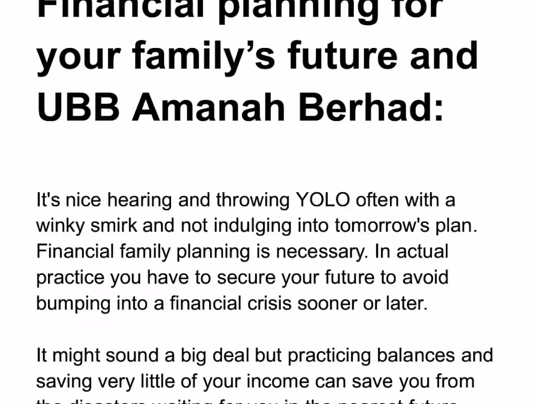 Cover image for UBB Amanah Berhad