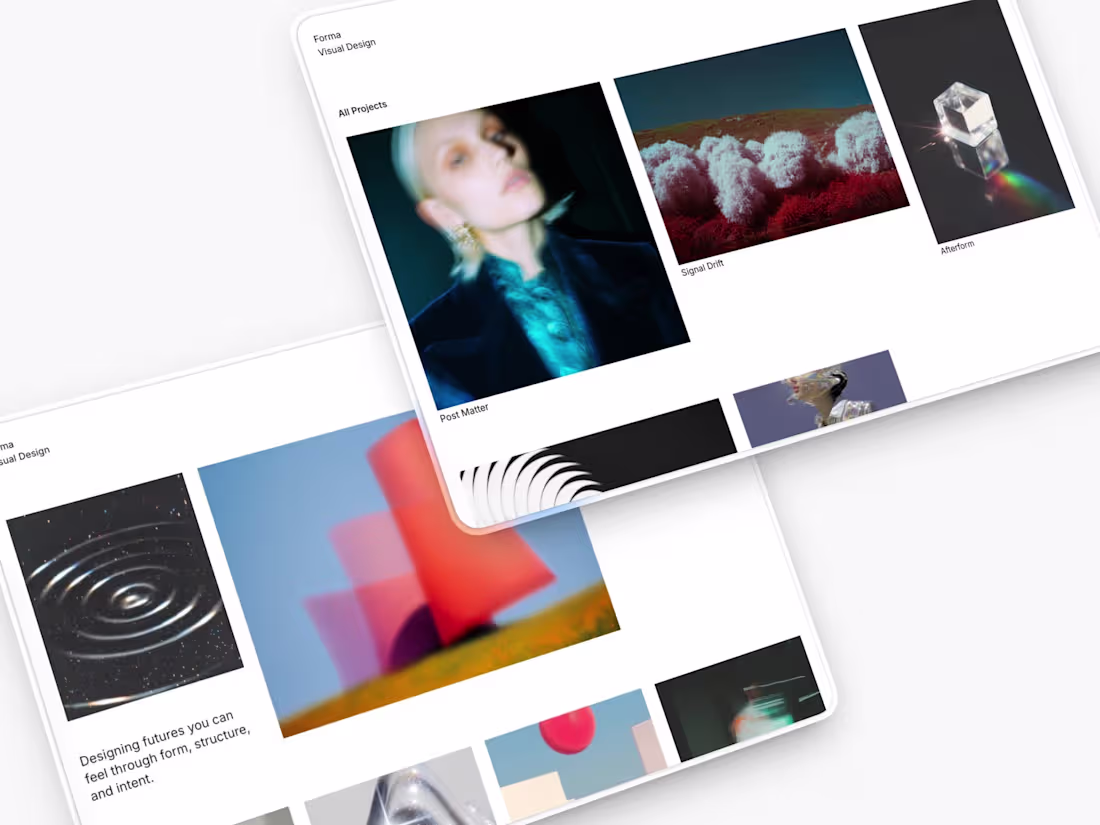 Cover image for Forma - Design Portfolio Readymag