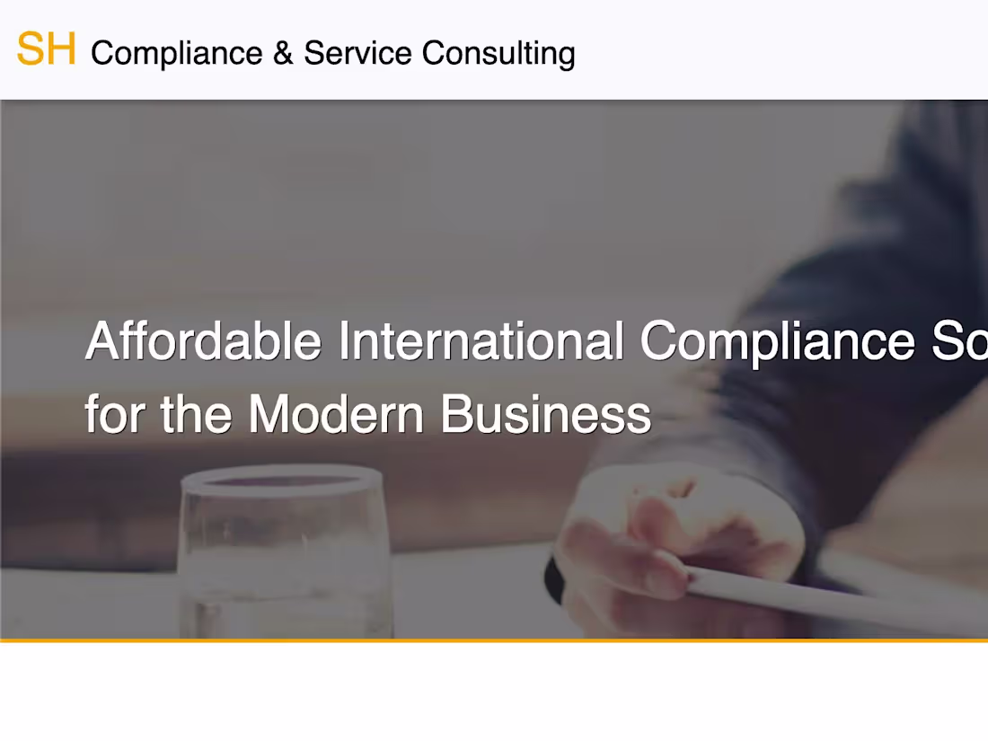 Cover image for SH Compliance and Consulting