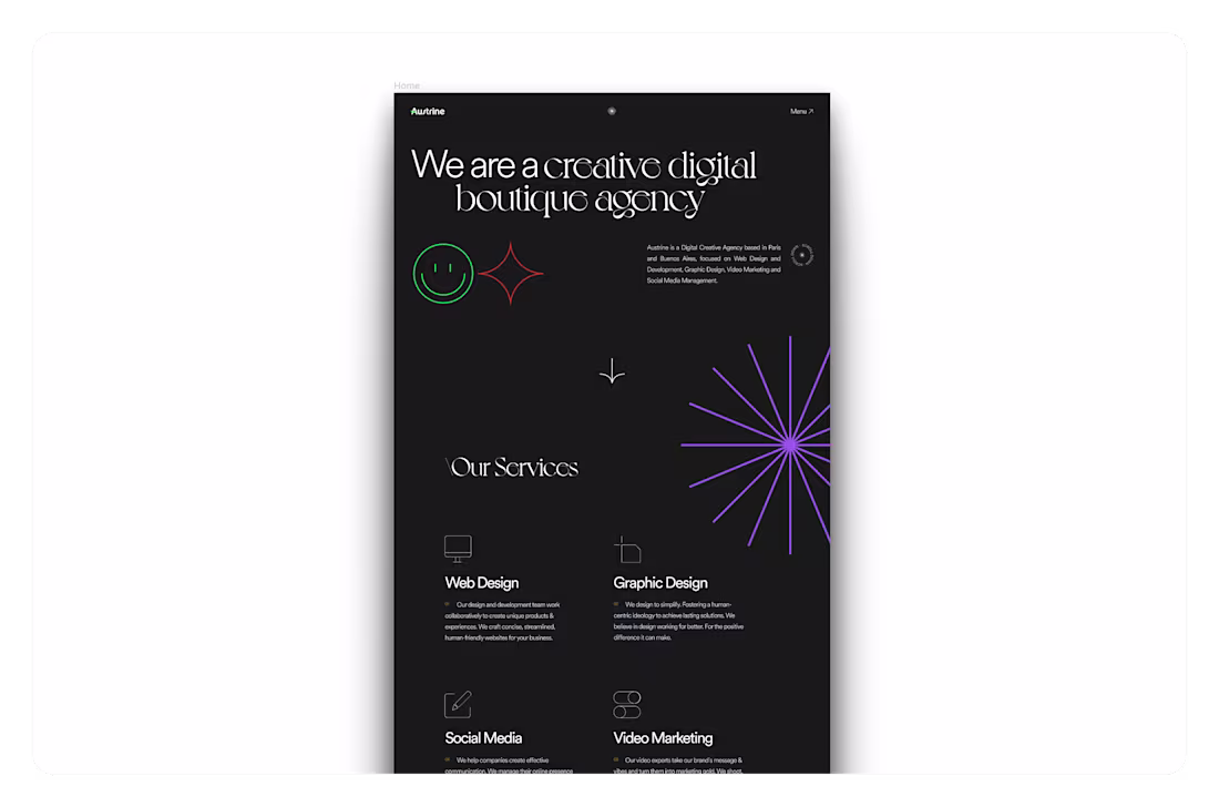 Cover image for Figma to Webflow Website for Austrine