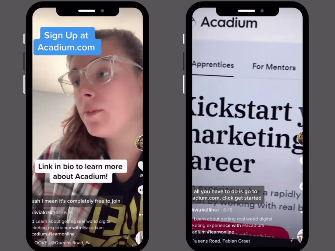 Cover image for Tik Tok Ad Creation - Acadium