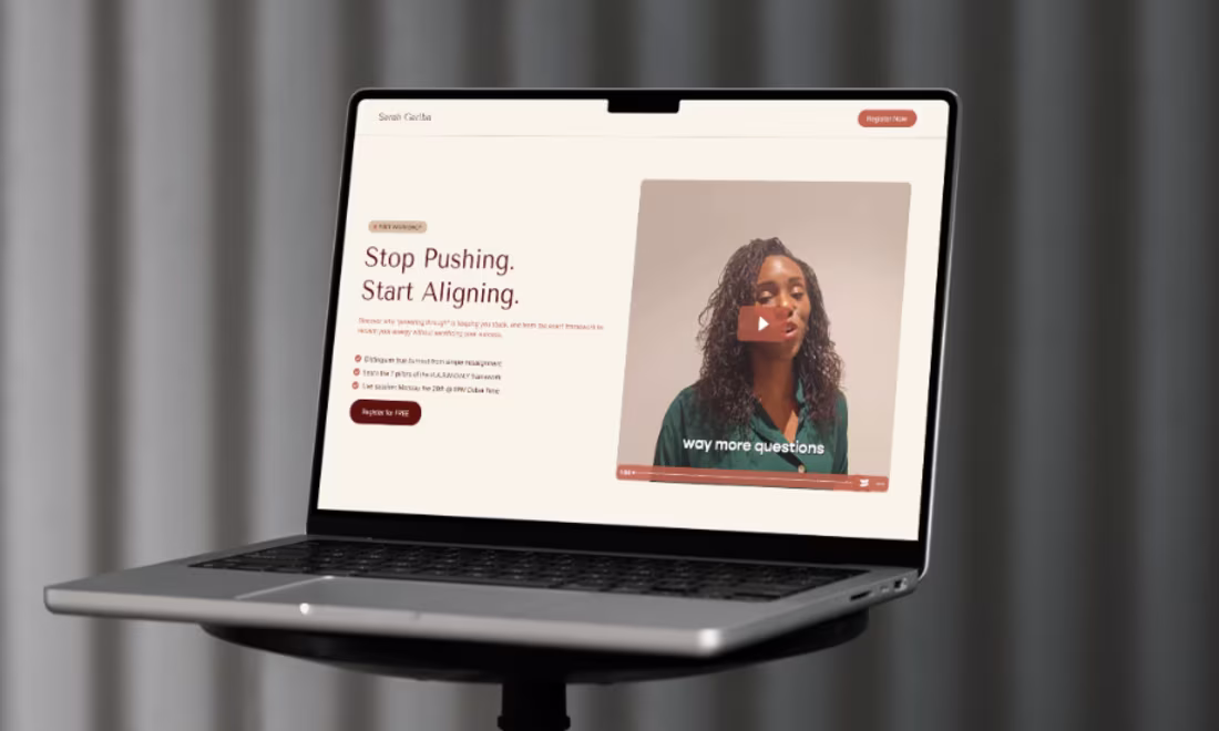 Cover image for Personal Brand Landing Page for