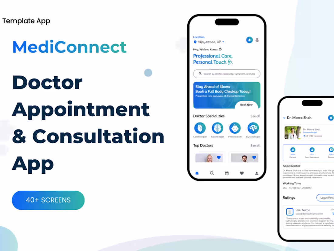 Cover image for Doctor Appointment Booking App - Flutterflow