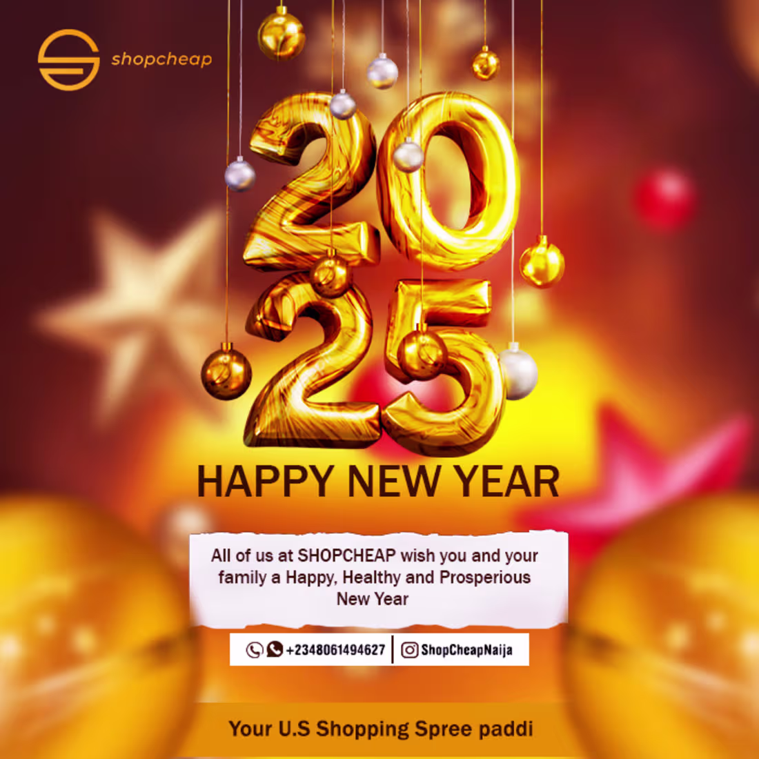 Cover image for Happy New Year Flyer Design for Shopcheap 