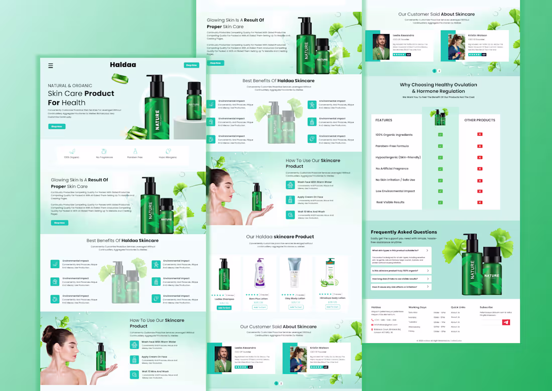 Cover image for I designed a modern skincare