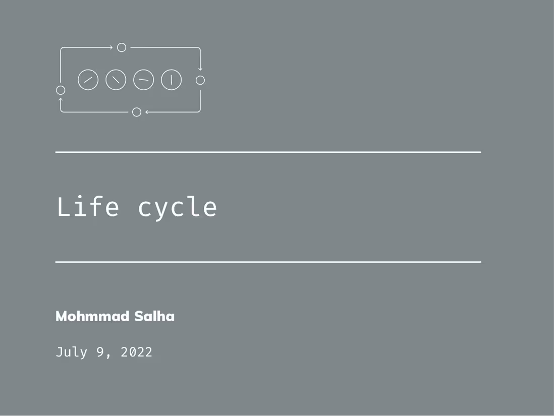 Cover image for Life cycle 