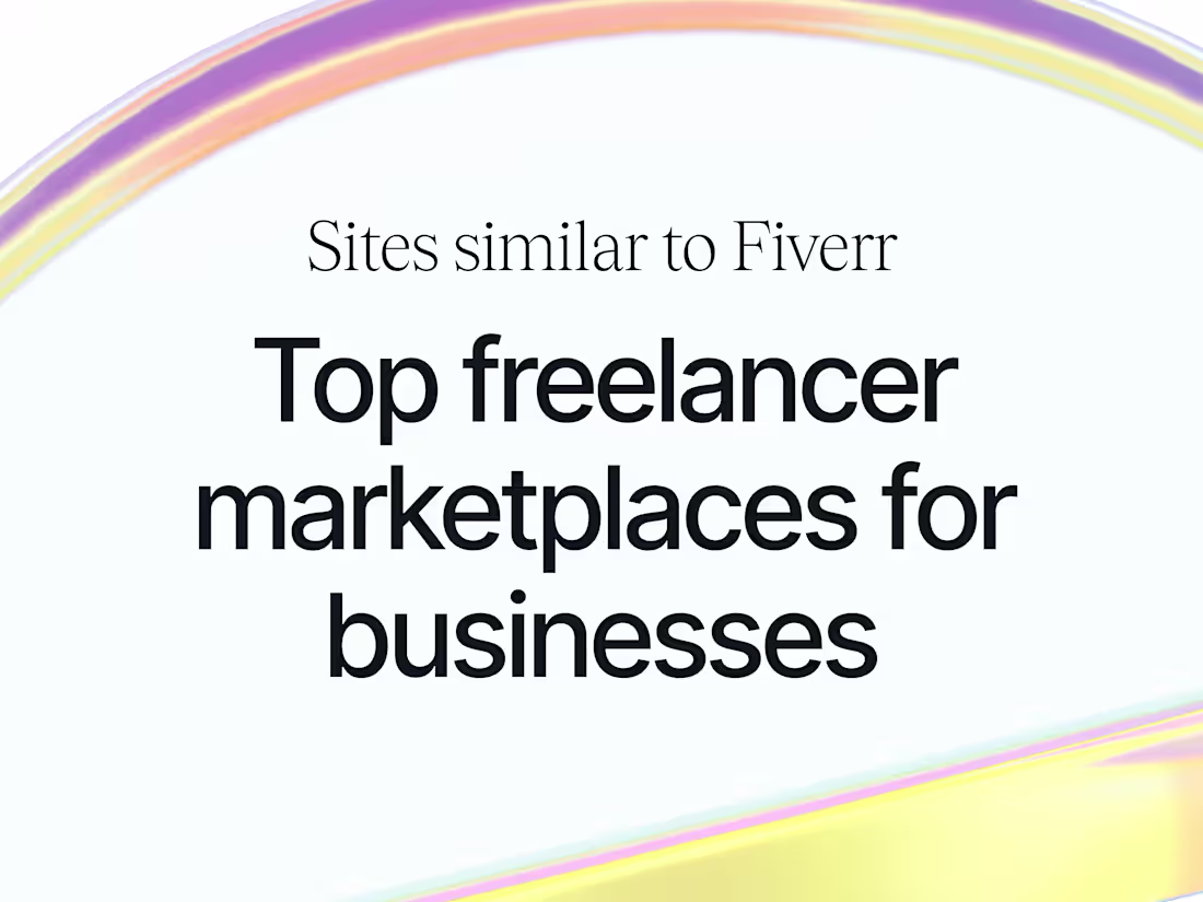 Cover image for Sites Similar to Fiverr: Freelancer Marketplaces for Businesses
