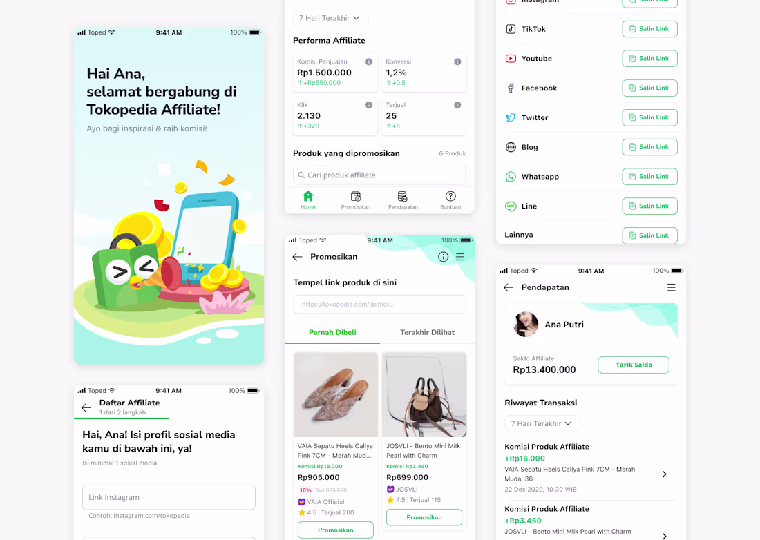 Cover image for Tokopedia Affiliate: Designing a New Feature for Influencers