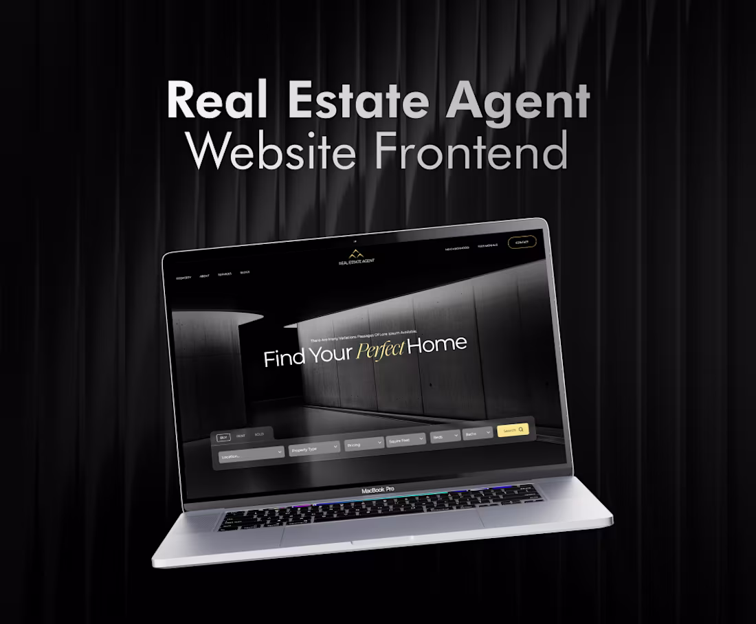 Cover image for Real Estate Agent Website | Next.js, Tailwind CSS, Typescript