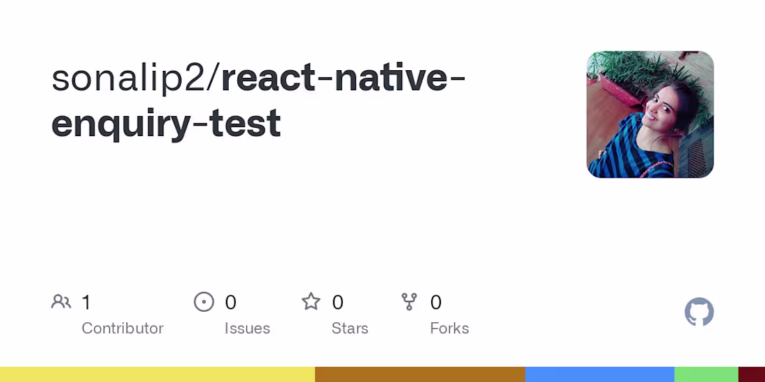 Cover image for React Native Enquiry App