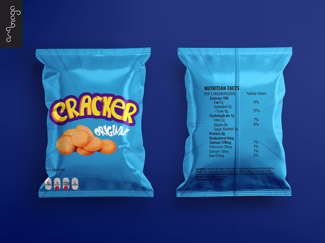Cover image for Cracker Cookies Packaging Design by Ana on Dribbble