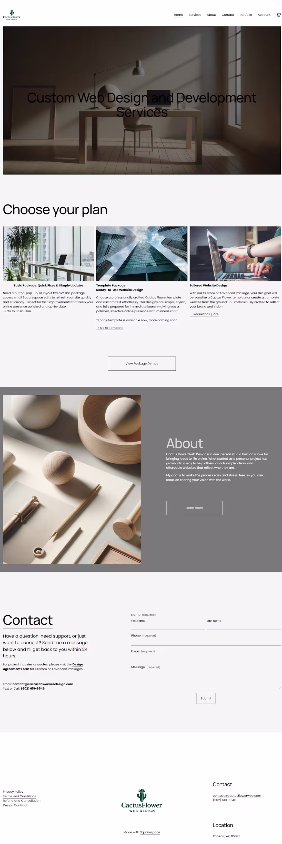 Cover image for This 1–3 page website was created to show how clean design a...