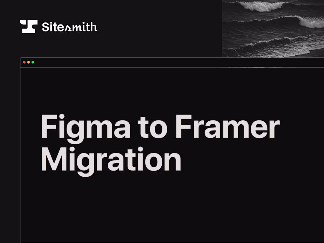Cover image for Figma to Framer