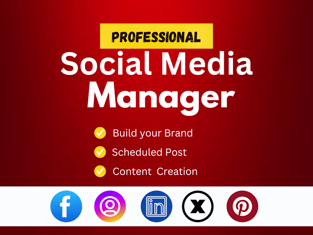 Cover image for I Will Post and Schedule Your Social Media Content Seamlessly