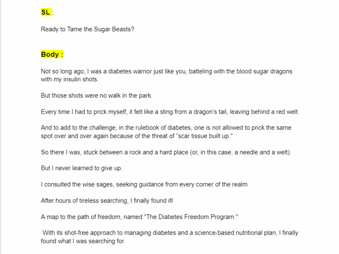 Cover image for Follow-up email subsequent to product introduction.