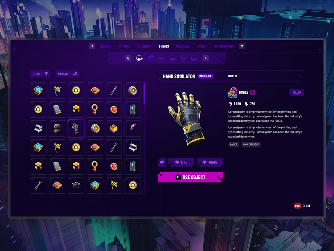 Cover image for UI/UX Design for Next-Gen Social Builder Game